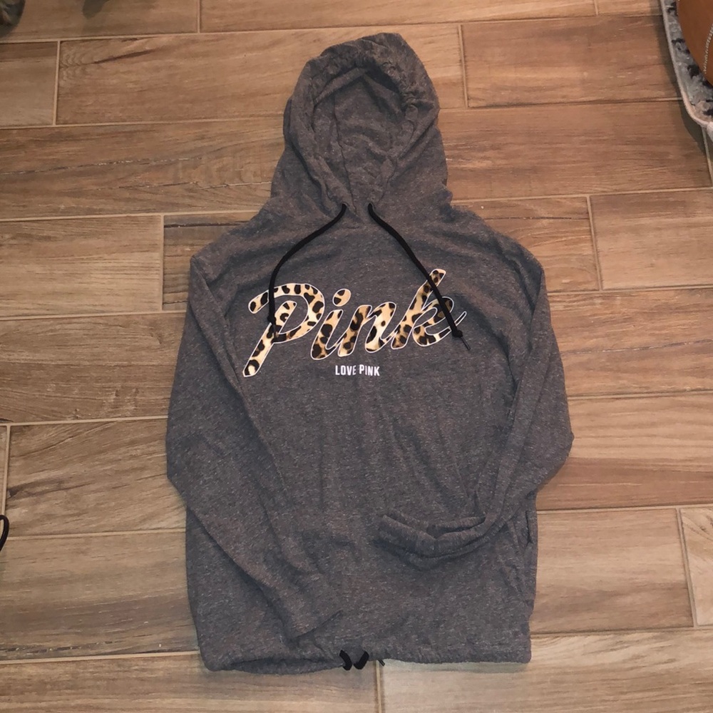 Gray PINK Thicker Long Sleeve Shirt